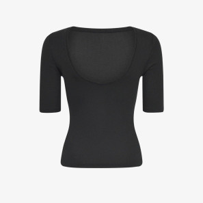 Top kurzarm mit offenem Rücken S0784 Repetto
