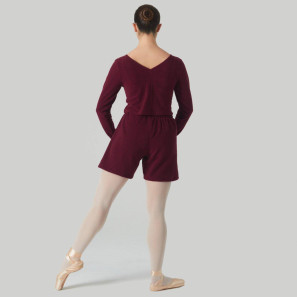 Polar Fleece Warm Up Shorts SMILE bordeaux Temps Danse | Ballett Shop