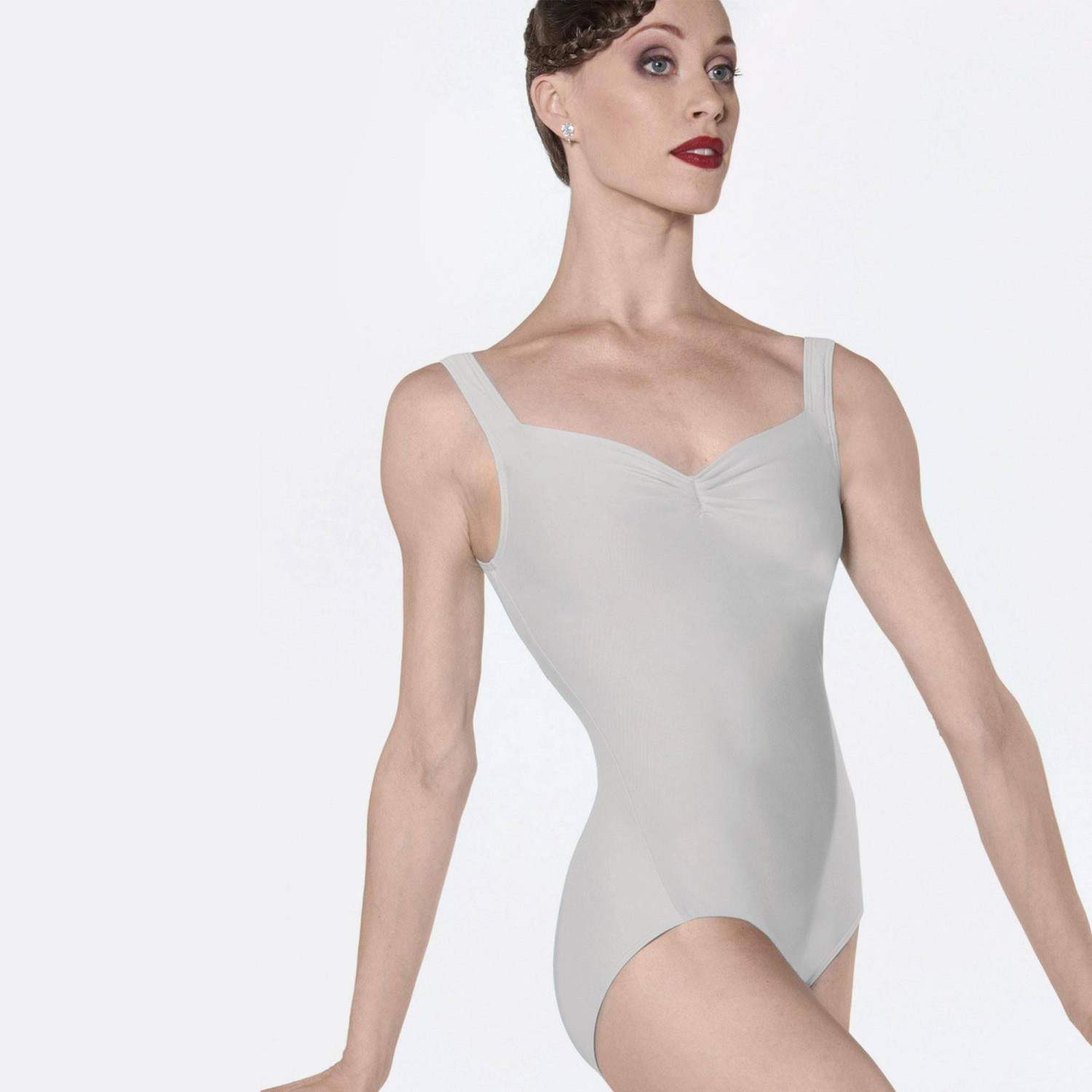 Tanztrikot Damen breite Träger gerafft FAUSTINE Wear Moi