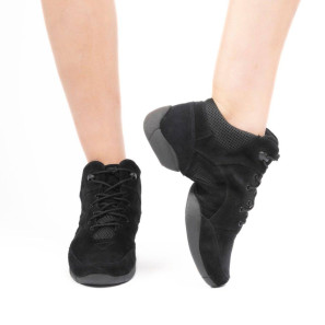 Dancesneaker hochgeschlossen mit Chromledereinsatz TIPTOP Merlet