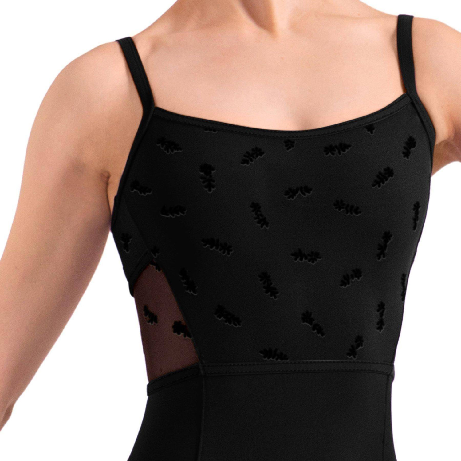 Elegantes Trikot mit Spaghettiträgern und floralem Design L70013 Bloch