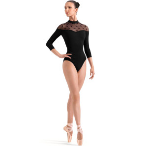 Trikot 3/4 Arm Blumenstickerei L60004 Bloch Opulence