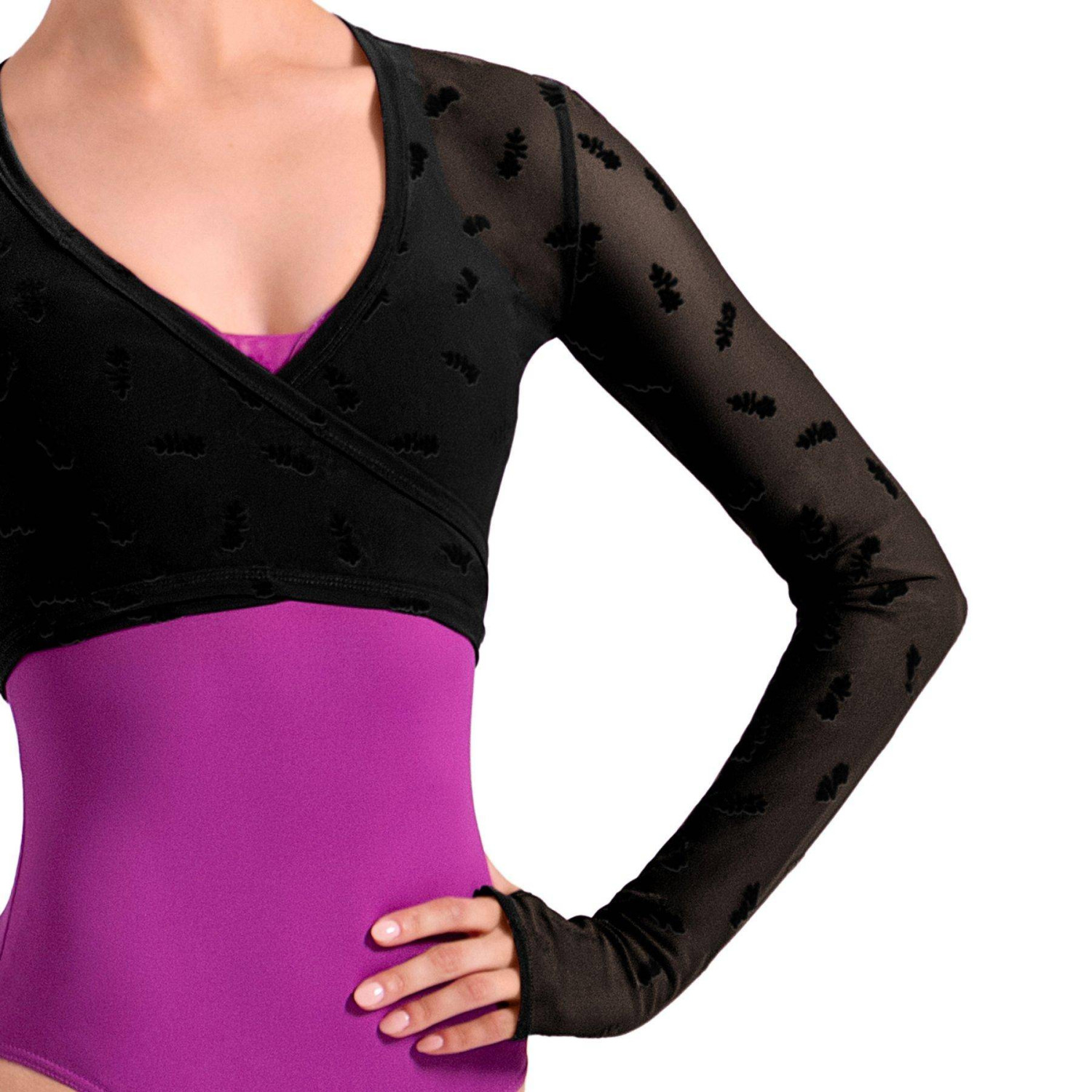 Wickeltop mit floralem Print Z30030 Bloch Opulence