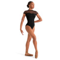 Trikot kurzarm mock neck mit Stickerei M20011LM Mirella Adagio