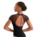 Trikot kurzarm mock neck mit Stickerei M20011LM Mirella Adagio