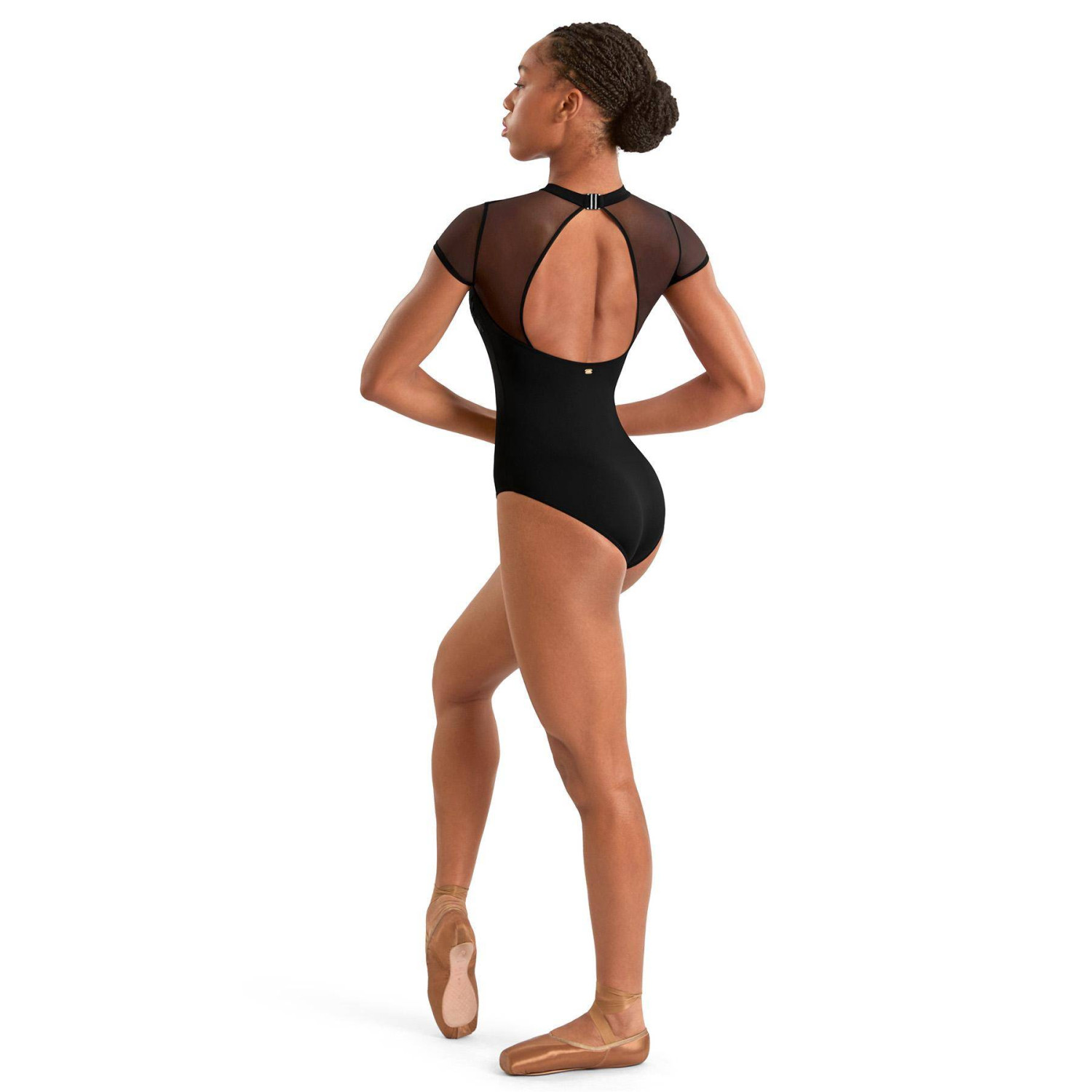 Trikot kurzarm mock neck mit Stickerei M20011LM Mirella Adagio