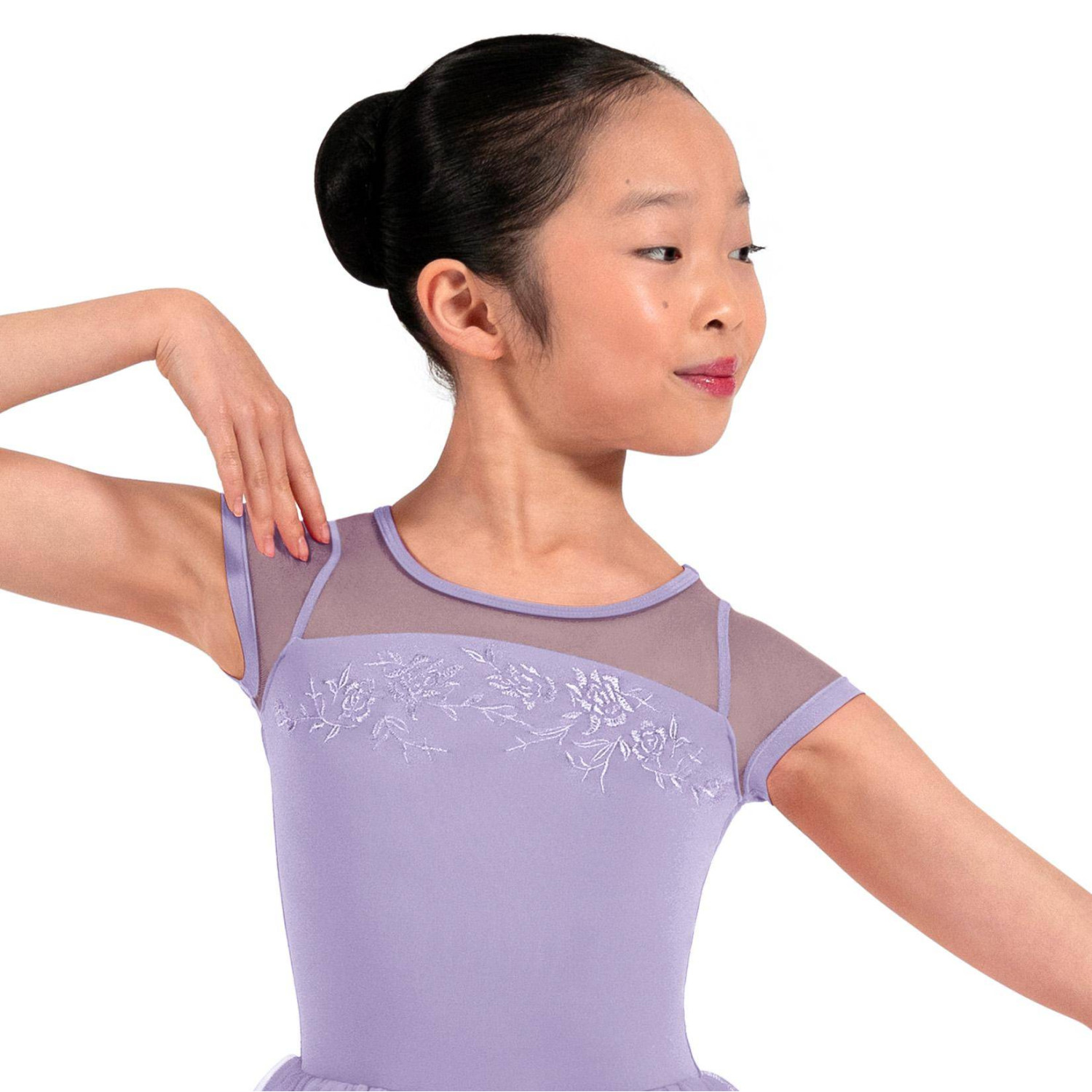 Trikot kurzarm mit Blumenstickerei M20012C Mirella Adagio