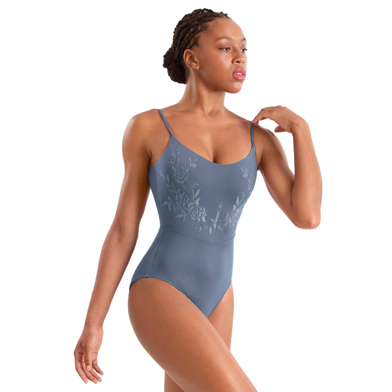 Trikot Camisole mit Blumenstickerei M70007LM Mirella Adagio