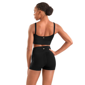 Shorts bestickt mit hohem Bund M90007L Mirella Adagio