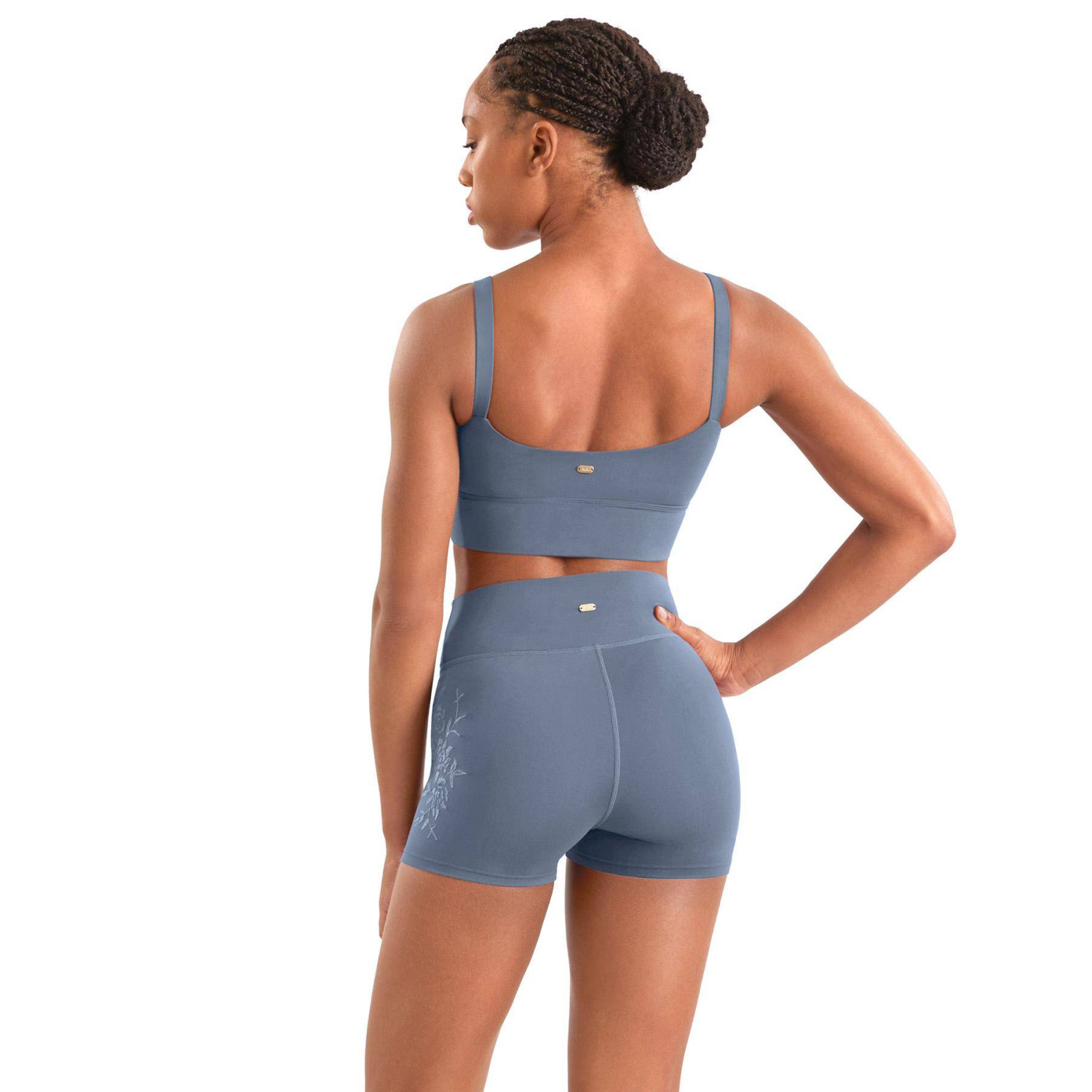 Shorts bestickt mit hohem Bund M90007L Mirella Adagio
