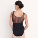 Ballett-Body mit floralem Flocktüll und breiten Trägern 31741 Intermezzo 