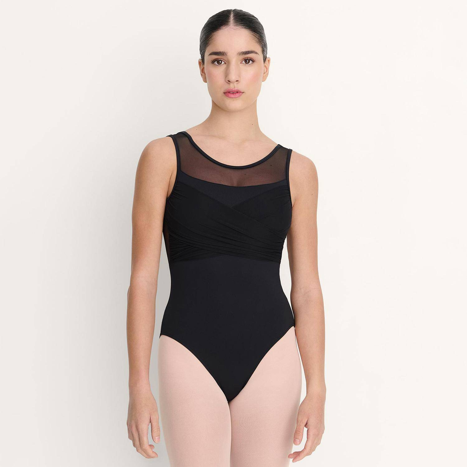 Ballett-Body mit drapiertem und gekreuztem Tüll 31750 Intermezzo