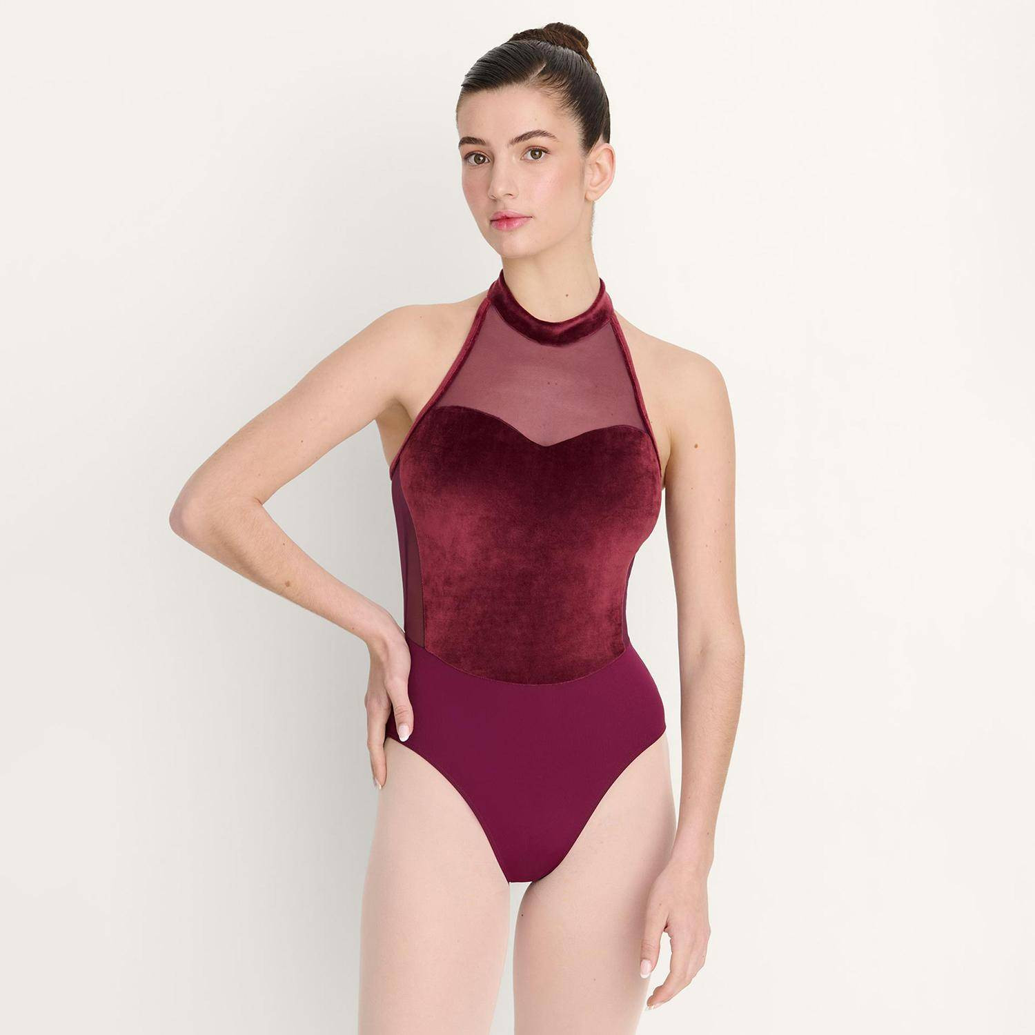 Ballett-Body im Neckholder-Stil mit Samt 31748 Intermezzo