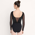 Ballett-Body mit langen Ärmeln, Samt und Tüll 31747 Intermezzo