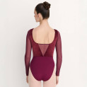Ballett-Body mit langen Ärmeln, Samt und Tüll 31747 Intermezzo