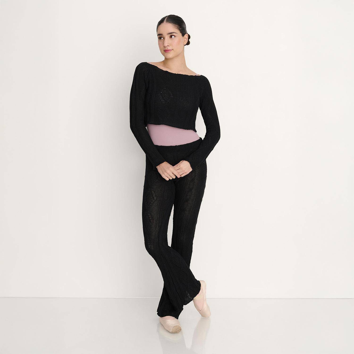 Flare-Strickhose aus Baumwolle 5578 Intermezzo 