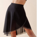 Doppellagiger Wickelrock reversibel D0604RN Repetto
