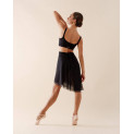 Doppellagiger Wickelrock reversibel D0604RN Repetto