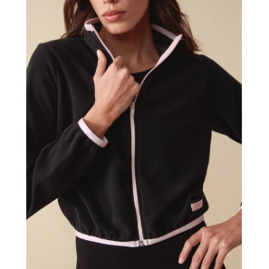 Kurze Fleece-Jacke mit Reissverschluss S0776 Repetto