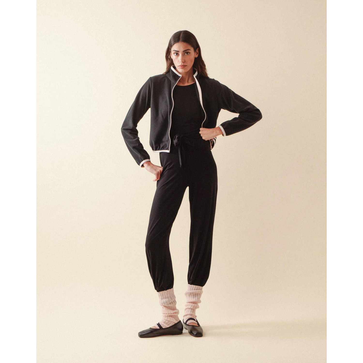 Kurze Fleece-Jacke mit Reissverschluss S0776 Repetto