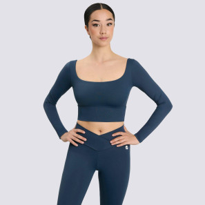 Crop Top Langarm mit Cups 6655 Intermezzo | Ballett Shop