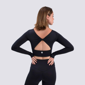 Croptop langarm Rückencutout Grayson 6656 Intermezzo