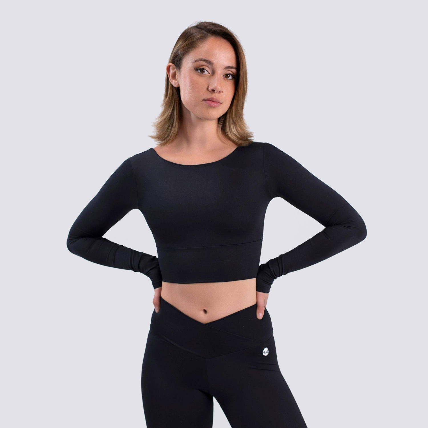 Croptop langarm Rückencutout Grayson 6656 Intermezzo