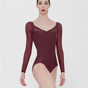 Trikot mit langen Tüllärmeln LAVANDE Wear Moi im Ballett Shop