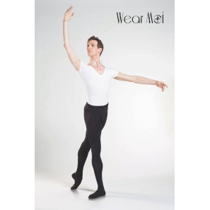 Blickdichte Mikrofaser Herren-Tanz-Strumpfhose / Leggings mit Fuss von WearMoi