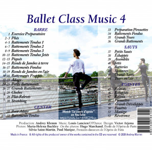 Ballet Class Music 4 Single CD - AK009C
