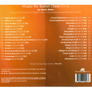 Ballett Class CD - Soren Bebe - FOHMCD019