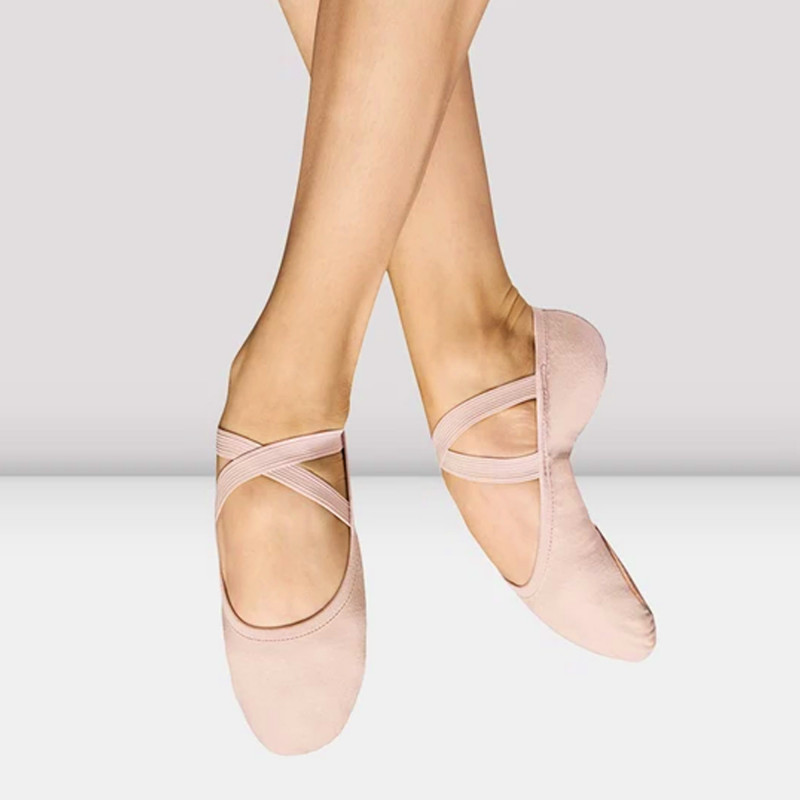 Ballettschuh Damen Stretch-Leinen 284L Performa Pink von Bloch