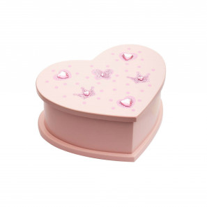Schmuckkästchen in Herzform mit Spieluhr rosa JB-18 von Katz