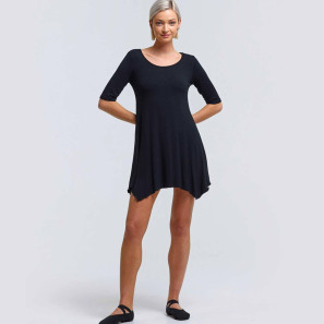 Asymmetrische Tunika Tanz Kleid BAKIS von Temps Danse im Ballett Shop