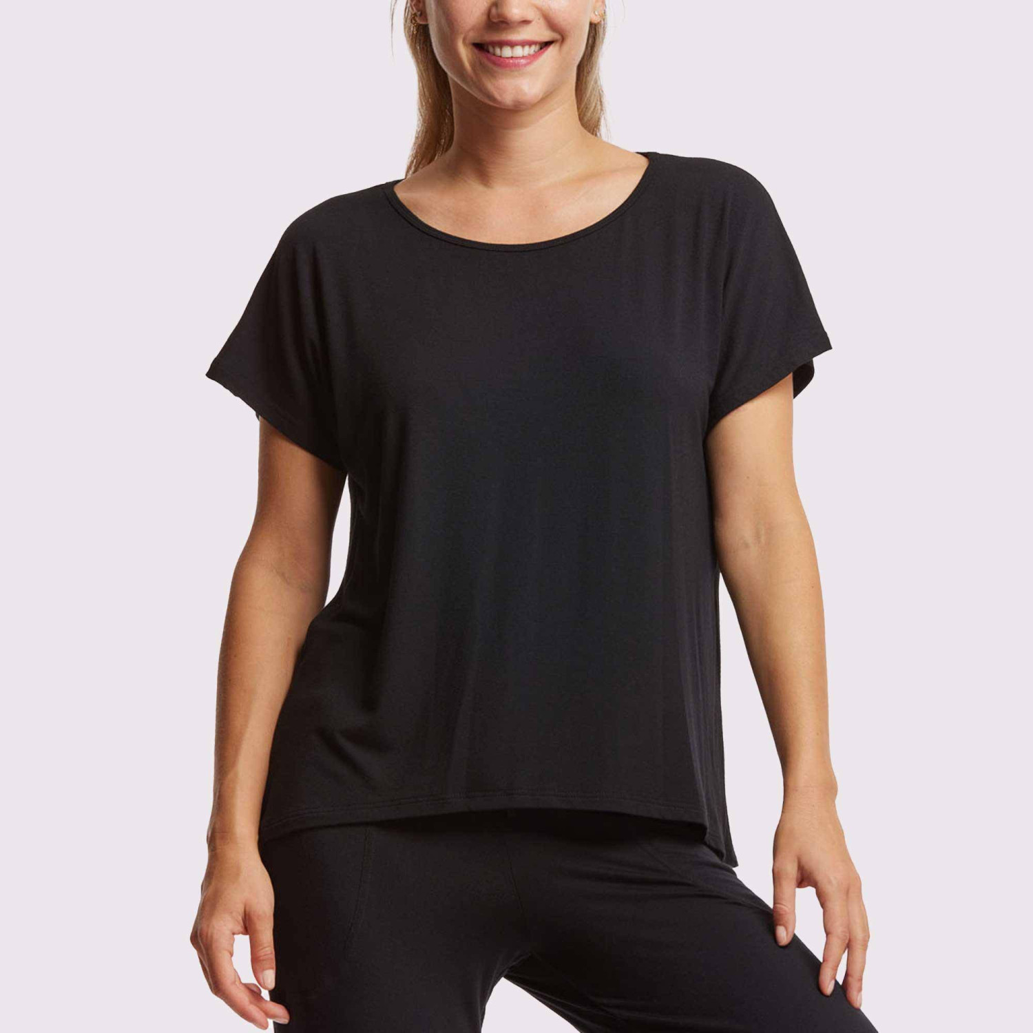 T-Shirt aus Bambusviskose BADINE von Temps Danse im Ballett Shop