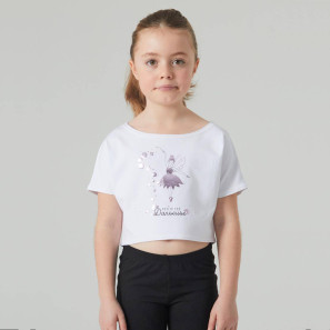 Crop Top Kinder Feenlogo AGILE-JR-FEE von Temps Danse | Ballett Shop