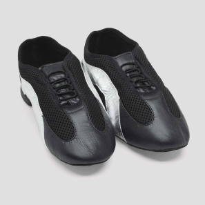 SO485L Slipstream Jazzschuh Silber/Schwarz mit geteilter Gummisohle 485L von Bloch