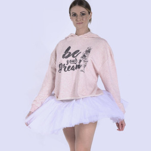 Kapuzenpullover mit Aufdruck LG-SW-154P LikeG. im Ballett Shop