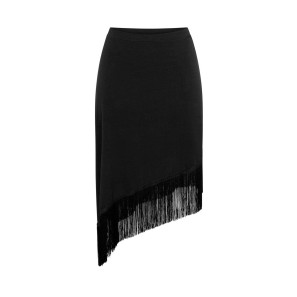 CARAIBICO Asymmetrischer Rock mit Fransen RU5067 im Ballett Shop