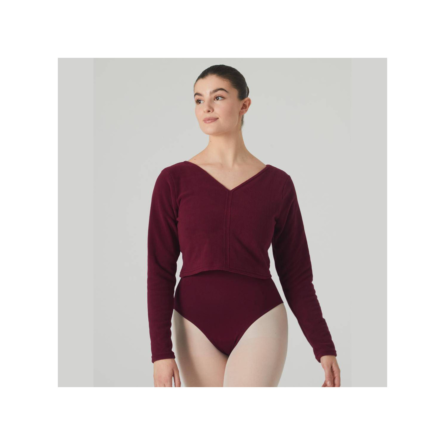 Polarfleece Warmuptop SISSI bordeaux Temps Danse | Ballett Shop Zürich