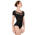 Trikot kurzarm V-Rücken geflochten L9242 Bloch | Ballett Shop Zürich