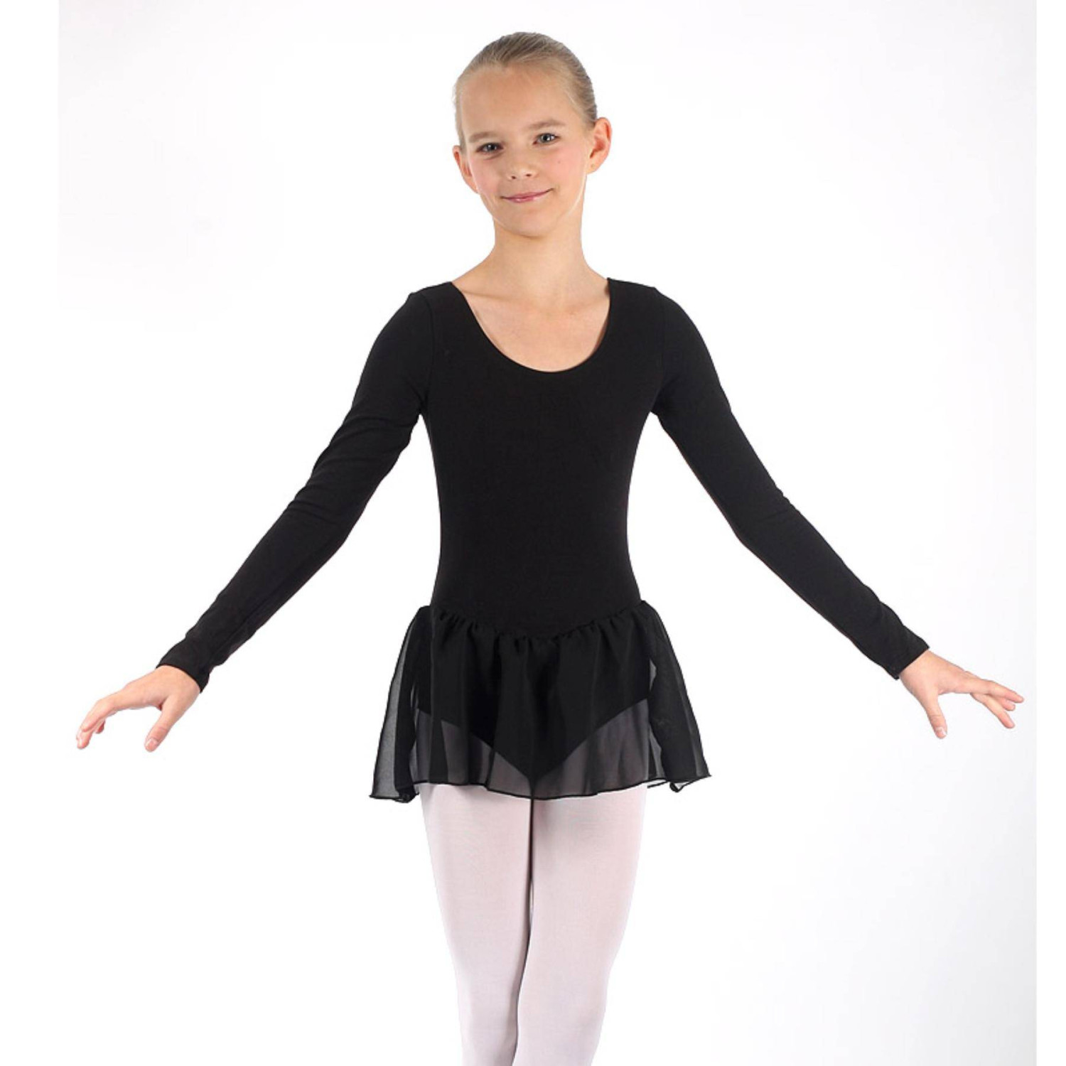 Tanzdress Kinder langarm mit Chiffonrock von Bloch