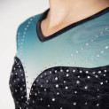 Turnanzug Samt langarm Ombre-Mesh 1610 AGIVA | Ballett Shop Zürich