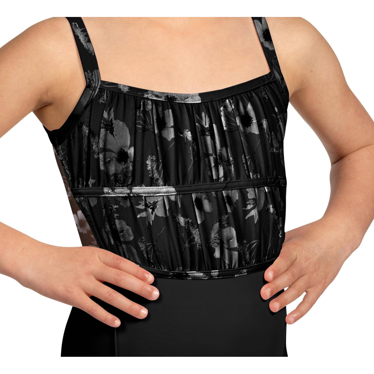 Kinder-trikot mit gerafftem Meshdetail Bloch | Ballett Shop Zürich