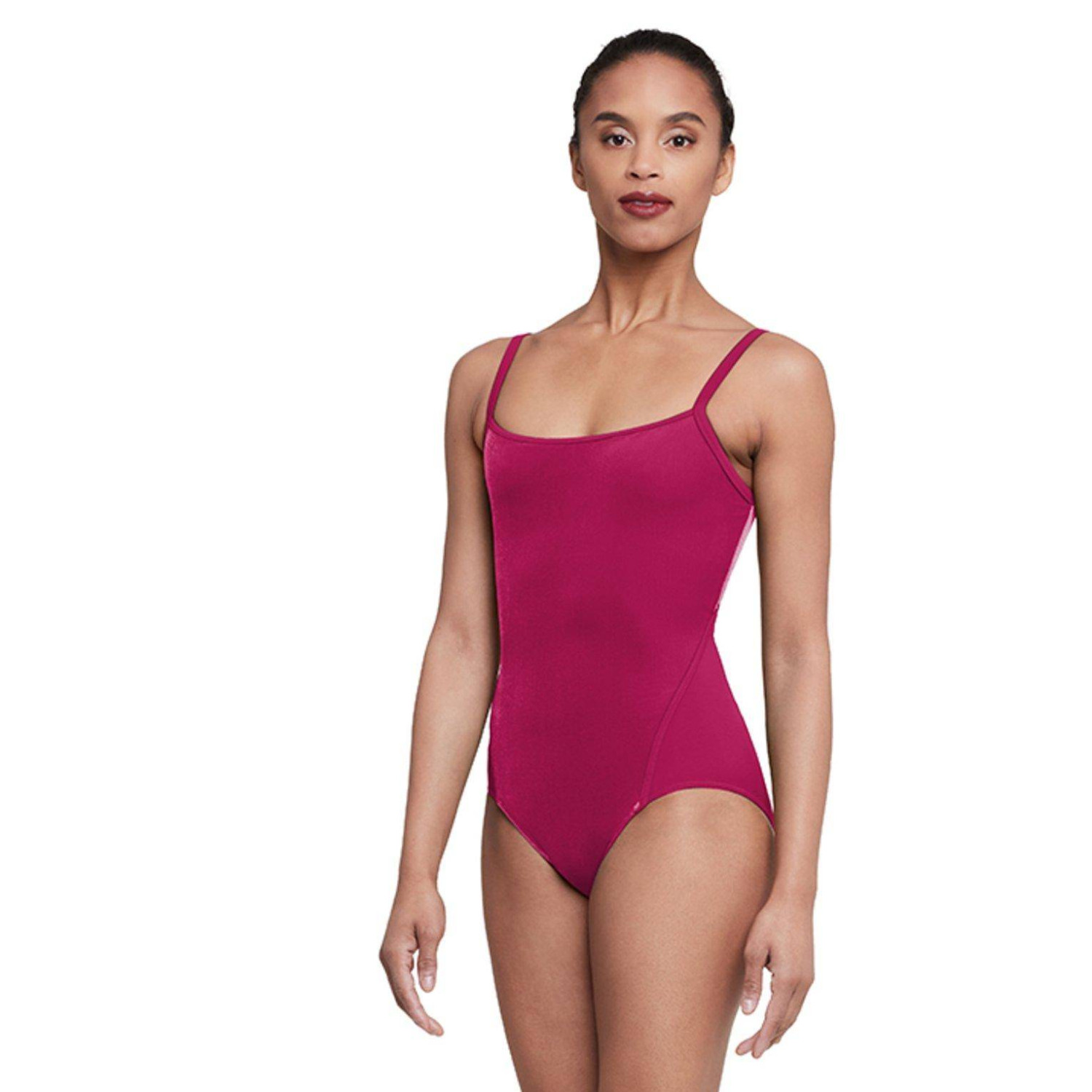 Samt-Trikot Damen Rundhalsausschnitt Spaghettiträger L5267 Bloch Holiday 