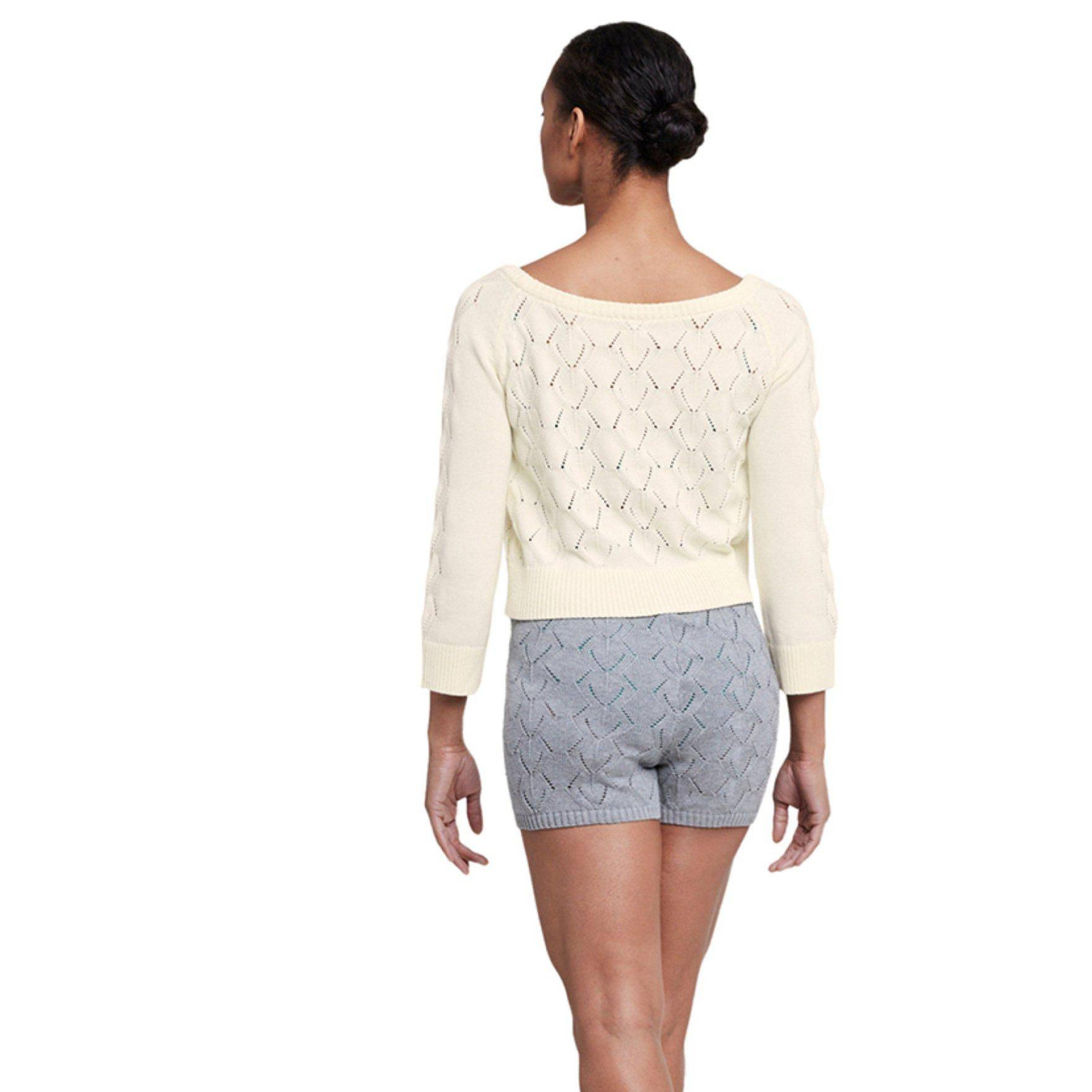 Pullover Sweater V-Ausschnitt 3/4 Baumwolle Z5206 Bloch Holiday 