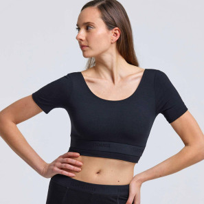 Kurzärmliges Tanz Crop Top GOYAVE Temps Danse im Ballett Shop