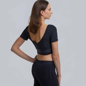 Kurzärmliges Tanz Crop Top GOYAVE Temps Danse im Ballett Shop