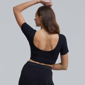 Kurzärmliges Tanz Crop Top GOYAVE Temps Danse im Ballett Shop
