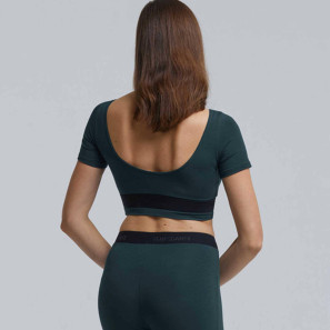 Kurzärmliges Tanz Crop Top GOYAVE Temps Danse im Ballett Shop